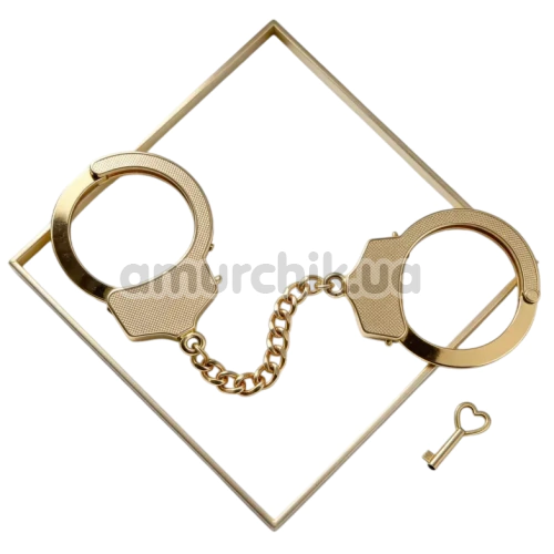 Наручники DS Fetish Luxury Metal Handcuffs, золоті