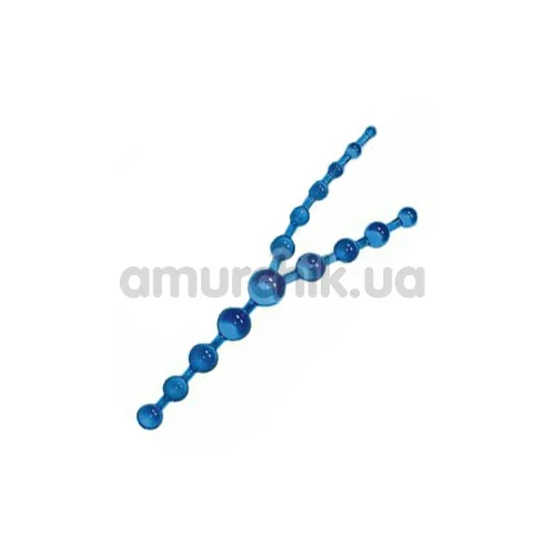 Анальная тройная цепочка Triple Sex blue голубая