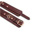 Фиксаторы для ног Liebe Seele Wine Red Leather Ankle Cuffs with Rose Gold Hardware, бордовые - Фото №7