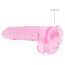 Фалоімітатор Realrock Crystal Clear Dildo Realistic 9, рожевий - Фото №4