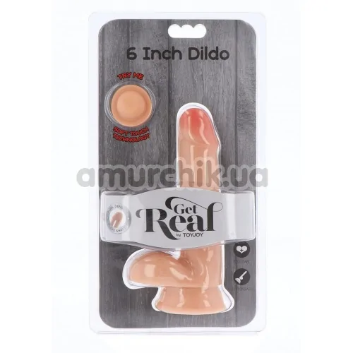 Фаллоимитатор Get Real Dual Density 6, телесный