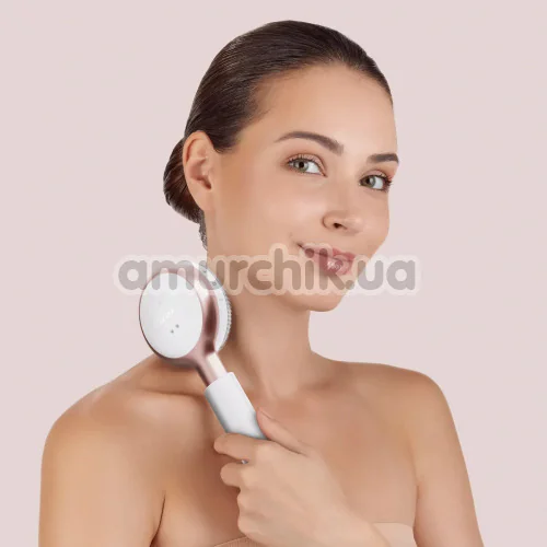 Звукова щітка для тіла Geske Sonic LED Full-Body Brush 9 in 1, кремова