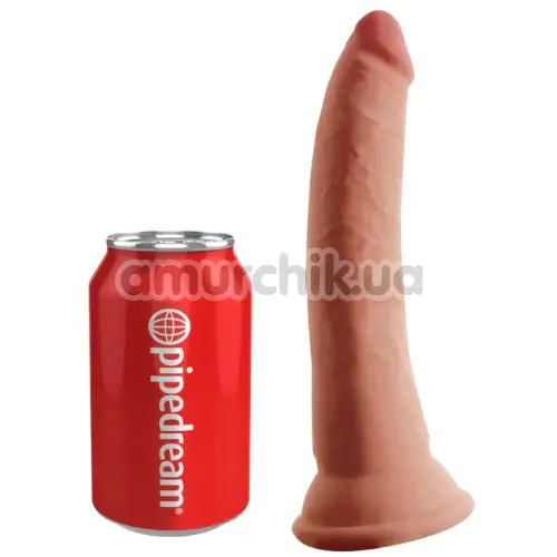 Фаллоимитатор King Cock Plus 7 Triple Density Cock, светло-коричневый