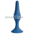 Анальна пробка Loveshop Silicone Conical Plug Small, синя - Фото №1