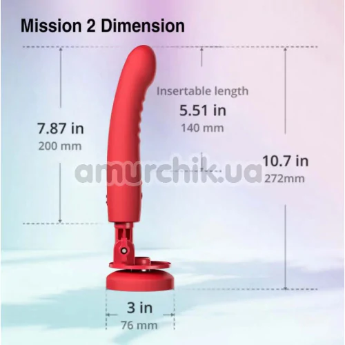 Вібратор для точки G Lovense Mission 2, червоний