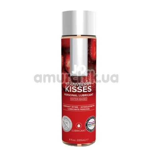 Оральний лубрикант JO H2O Strawberry Kiss - полуниця, 120 мл