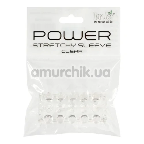 Насадка на пеніс Power Stretchy Sleeve, прозора