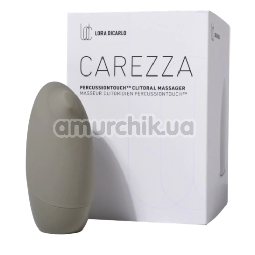 Кліторальний стимулятор з пульсацією Lora DiCarlo Carezza, сірий