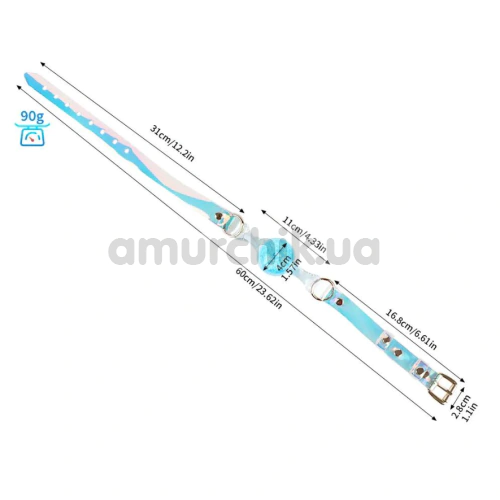 Кляп Liebe Seele Crystal Ball Gag Small, блакитний