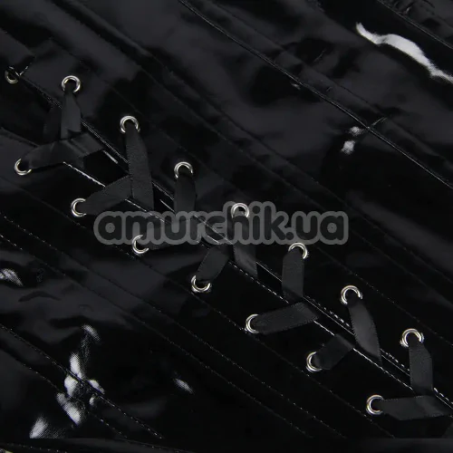 Сукня Star Night Patent Leather Corset Dress, чорна