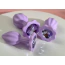 Набор анальных пробок с фиолетовым кристаллом Alume Silicone Plug, фиолетовый - Фото №14
