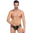 Трусы-стринги мужские Star Night Zipper String Mens Strap Thong, черные - Фото №6