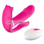 Вибратор для клитора и точки G с подогревом Crushious Fritz, розовый - Фото №1