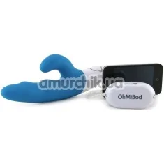 Вібратор OhMiBod Freestyle W Music, блакитний - Фото №1