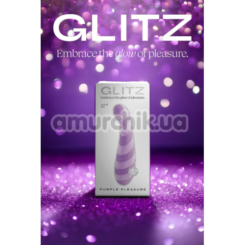 Вібратор для точки G Glitz Purple Pleasure, фіолетовий