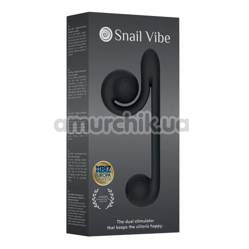 Вібратор для клітора і точки G Snail Vibe, черний