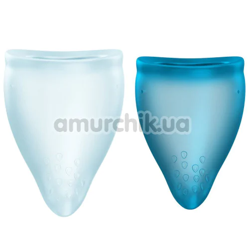 Набір з 2 менструальних чаш Fun Factory Fun Cup Explore Kit, бірюзовий