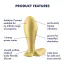 Анальная пробка с вибрацией Satisfyer Intensity Plug, золотая - Фото №8