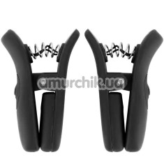 Зажимы для сосков с вибрацией Bedroom Fantasies Vibrating Nipple Clamps, черные - Фото №1