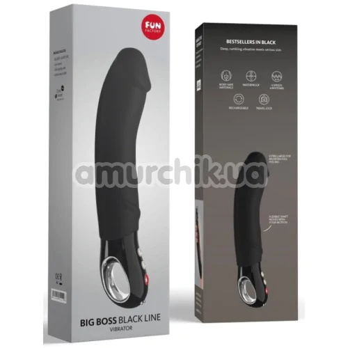 Вибратор Fun Factory Big Boss Black Line, черный