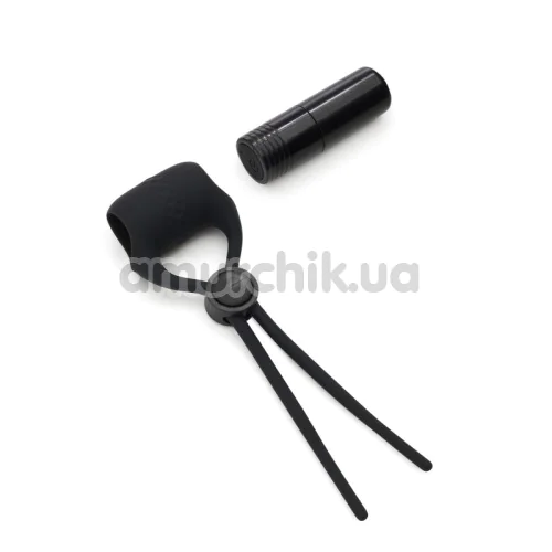 Виброкольцо для члена So Divine Adjustable Vibrating Ring, черное