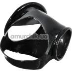 Эрекционное кольцо Latex Penis Cuff, черное - Фото №1