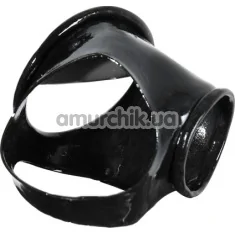 Ерекційне кільце Latex Penis Cuff, чорне - Фото №1