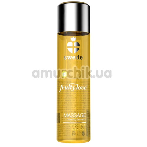 Массажное масло с согревающим эффектом Swede Fruity Love Tropical Fruits With Honey - тропические фрукты и мед, 120 мл - Фото №1