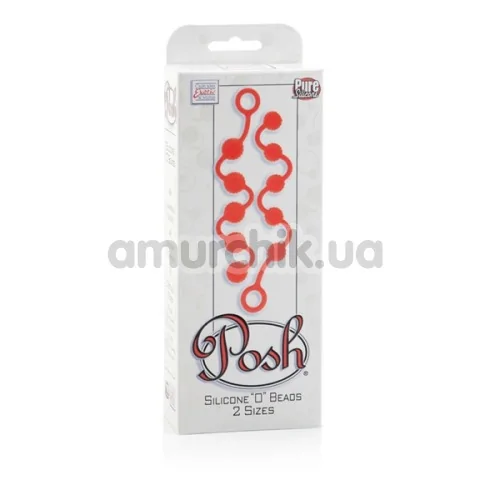 Набор анальных цепочек Posh Silicone “O” Beads, оранжевый