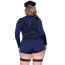 Костюм поліцейської Leg Avenue Handcuff Hottie Cop Costume, синьо-чорний: комбінезон + портупея + головной убір + бейдж + рація + наручники - Фото №10