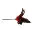 Пёрышко для ласк Sportsheets Starburst Feather Body Tickler, красное - Фото №6