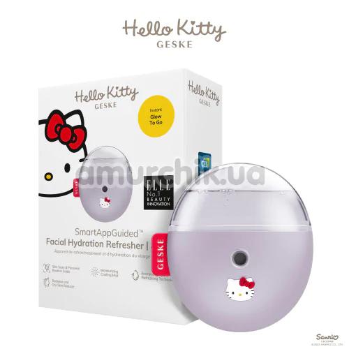Увлажнитель для кожи лица Geske Facial Hydration Refresher 4 in 1 - Hello Kitty, сиреневый