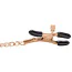 Затискачі для сосків і клітора Entice Accesories Triple Intimate Clamps, золоті - Фото №3
