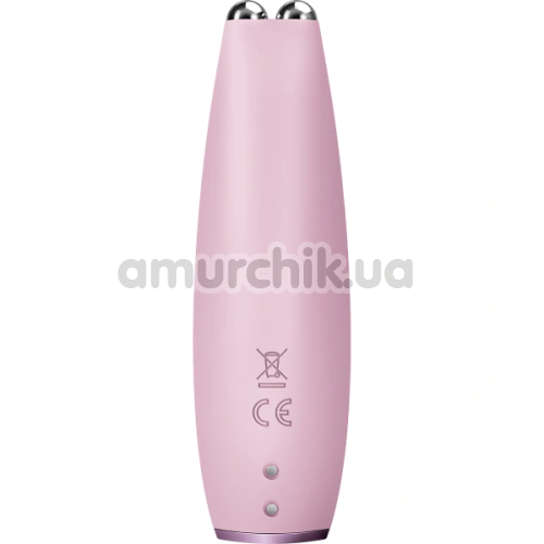 Микротоковая ручка для подтяжки кожи лица Geske MicroCurrent Face-Lift Pen 6 in 1, светло-розовая