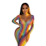 Комбинезон Star Night Sexy Rainbow Fishnet Bodystocking, разноцветный - Фото №11