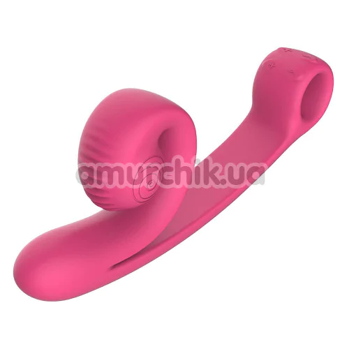 Вібратор для клітора і точки G Snail Vibe Curve, рожевий - Фото №1