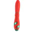 Вибратор с пульсацией и флоггером Lockink Sevanda Clitoris Suction Vibrator With Whip, красный - Фото №6
