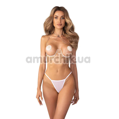 Украшение для тела Obsessive Lustique, белое - Фото №1