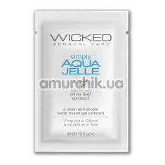 Лубрикант Wicked Simply Aqua Jelle, 3 мл - Фото №1