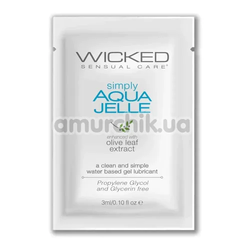 Лубрикант Wicked Simply Aqua Jelle, 3 мл - Фото №1