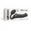 Безременевий страпон із вібрацією Strap-On-Me Vibrating Bendable Strap-On L, чорний - Фото №7