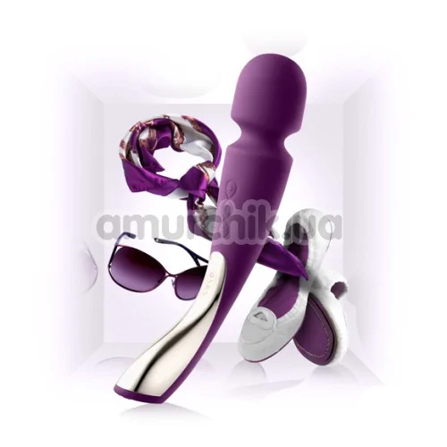 Универсальный массажер Lelo Smart Wand Medium Plum (Лело Смарт Ванд), средний фиолетовый