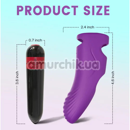 Вибратор на палец Finger Vibrator Aurora, фиолетовый