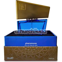Духи с феромонами Shiatsu Pheromone Fragrance Men Dark Blue для мужчин, 50 мл - Фото №1
