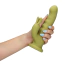 Вибратор с ротацией Loveline Ultra Soft Silicone Rotating Rabbit Vibrator, салатовый - Фото №9