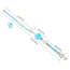 Кляп Liebe Seele Crystal Ball Gag Large, блакитний - Фото №3