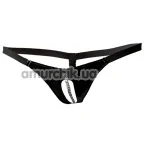 Трусики-стринги Black Level Vi String Chain, черные - Фото №1