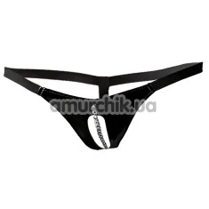 Трусики-стринги Black Level Vi String Chain, черные - Фото №1