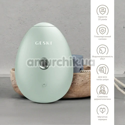 Увлажнитель для кожи лица Geske Facial Hydration Refresher 4 in 1 Oval, зеленый