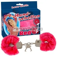 Наручники Handschellen Love Cuffs красные - Фото №1